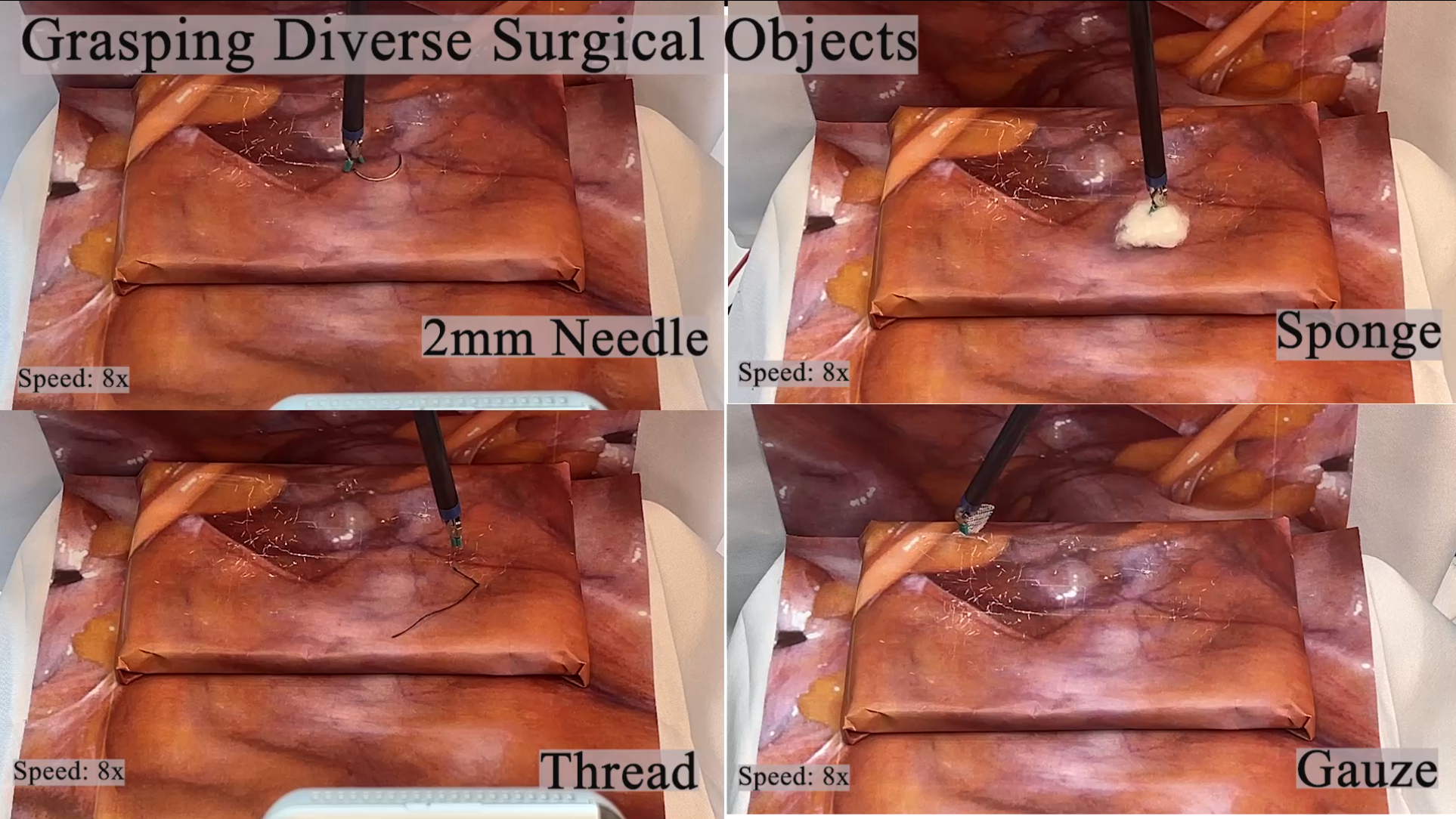 World Models for General Surgical Grasping